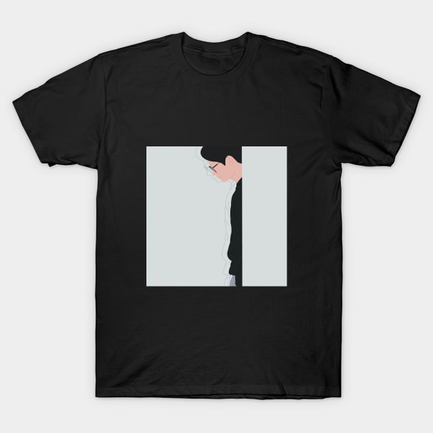 The Man ( Line ) T-Shirt by GreyLe